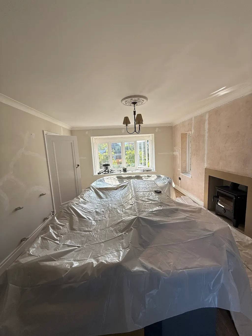 Living room — full redecoration — before